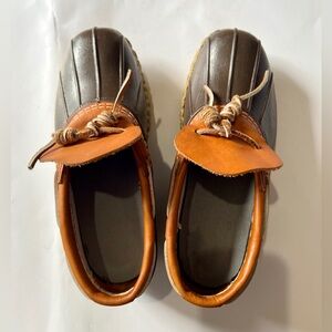 L.L. Bean Low Rain Duck Boots Slip Ons US Women’s 7.5 Wide (FITS LIKE A 9)